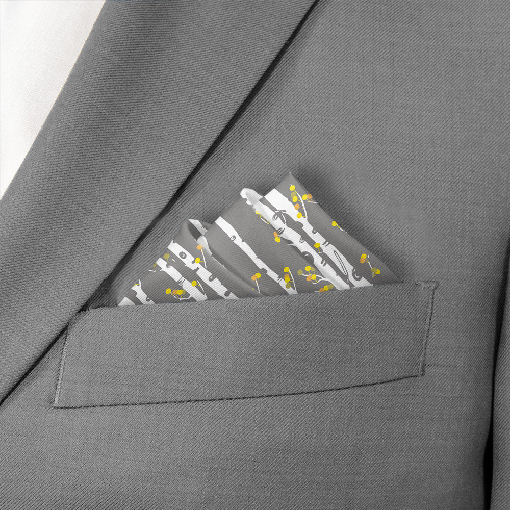 Aspen Grove Pocket Square - Stairs Fold - Knotty Tie Co.