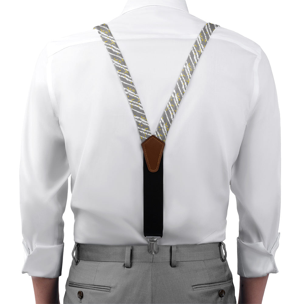 Aspen Grove Suspenders - On Model Front View - Knotty Tie Co.