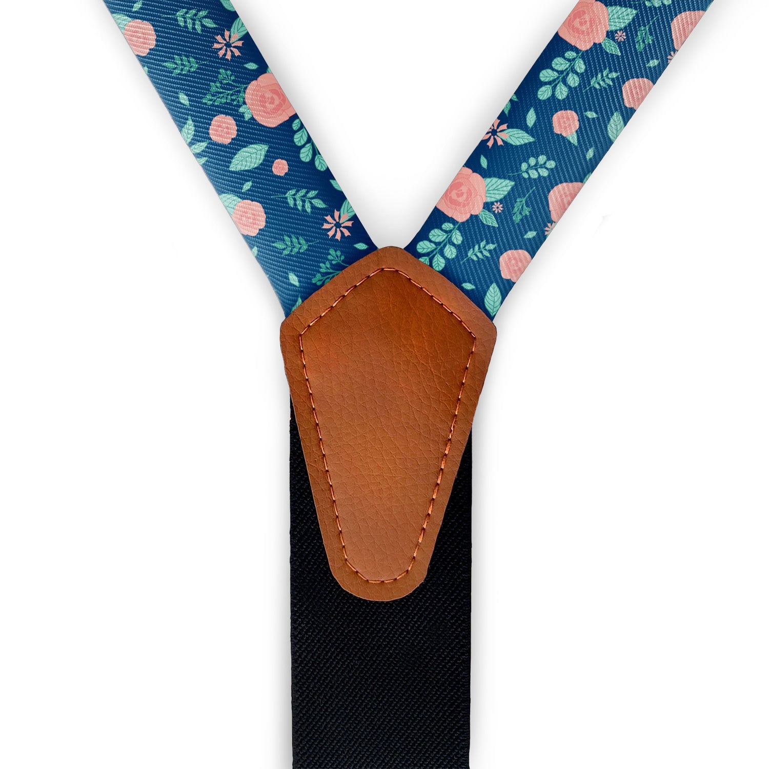 Asta Floral Suspenders - Full Front View - Knotty Tie Co.