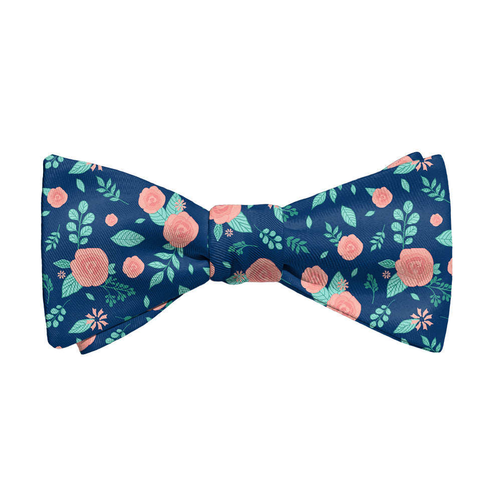 Asta Floral Bow Tie - Adult Extra-Long Self-Tie 18-21" - Knotty Tie Co.