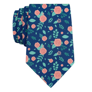 Asta Floral Necktie - Rolled - Knotty Tie Co.