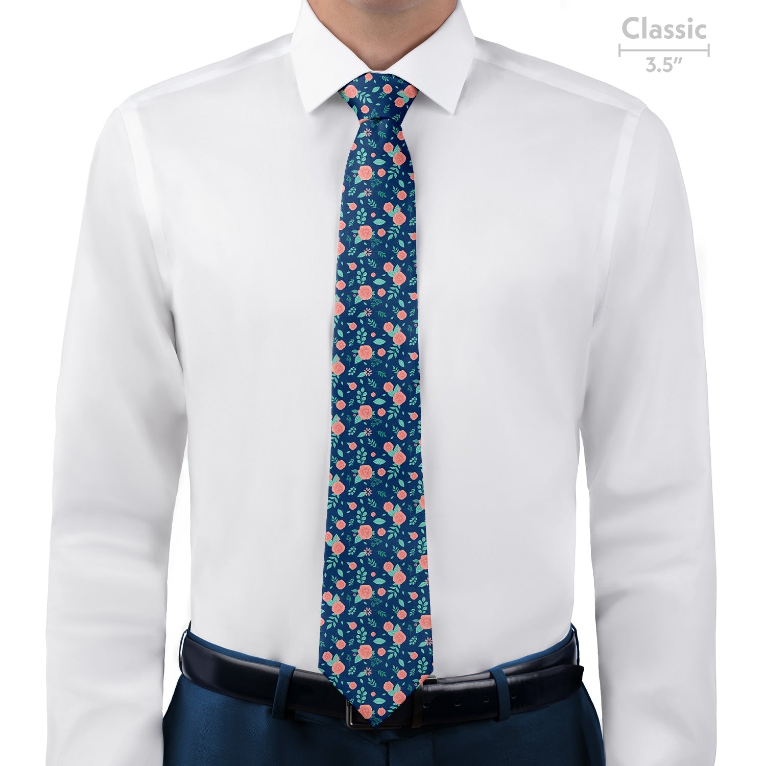 Asta Floral Necktie - Classic - Knotty Tie Co.