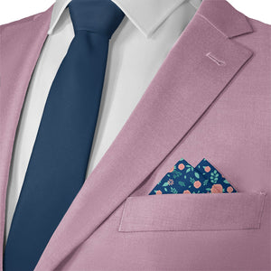 Asta Floral Pocket Square - Matching Necktie- Knotty Tie Co.