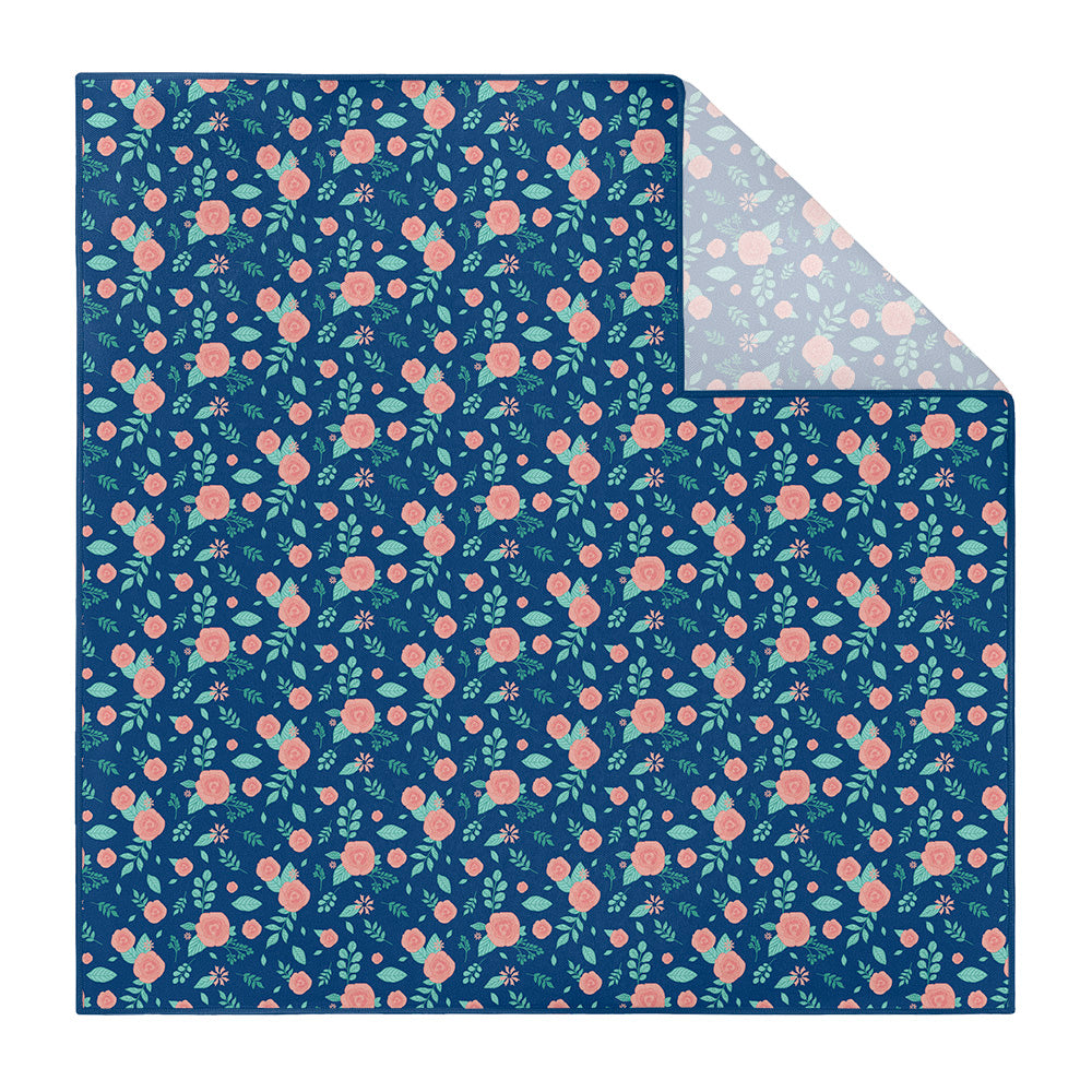 Asta Floral Pocket Square - Printed - Knotty Tie Co.