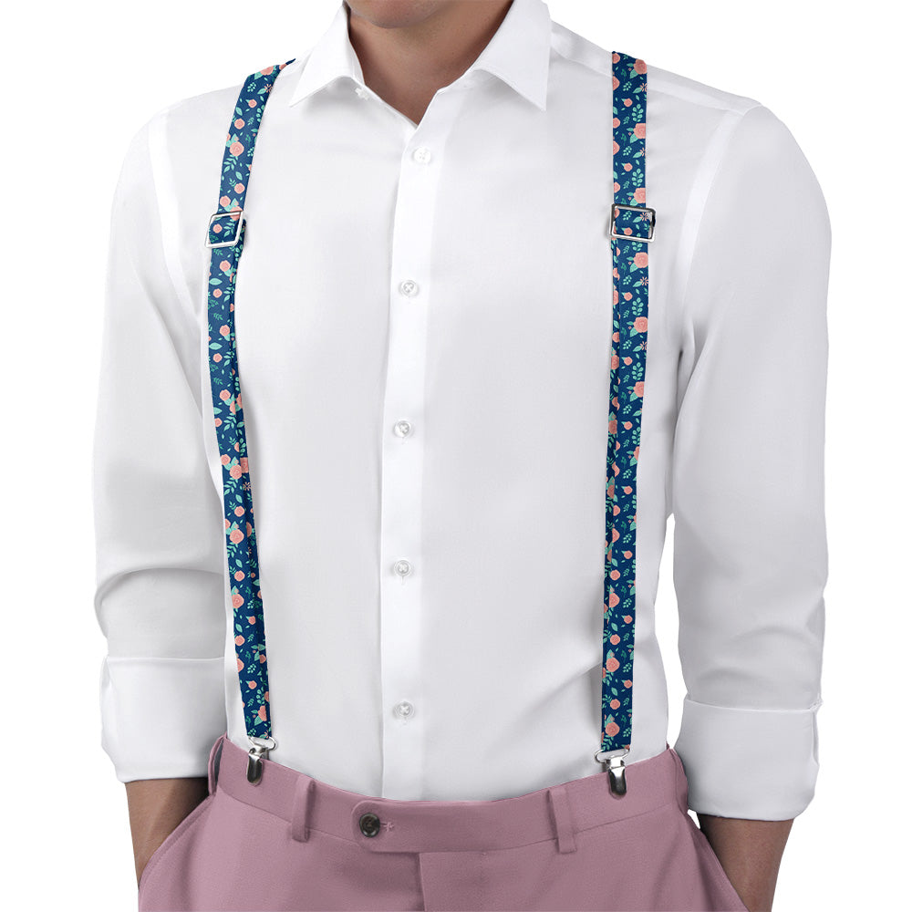 Asta Floral Suspenders - Main View - Knotty Tie Co.