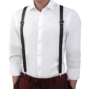 Atticus Suspenders - On Model Back View - Knotty Tie Co.