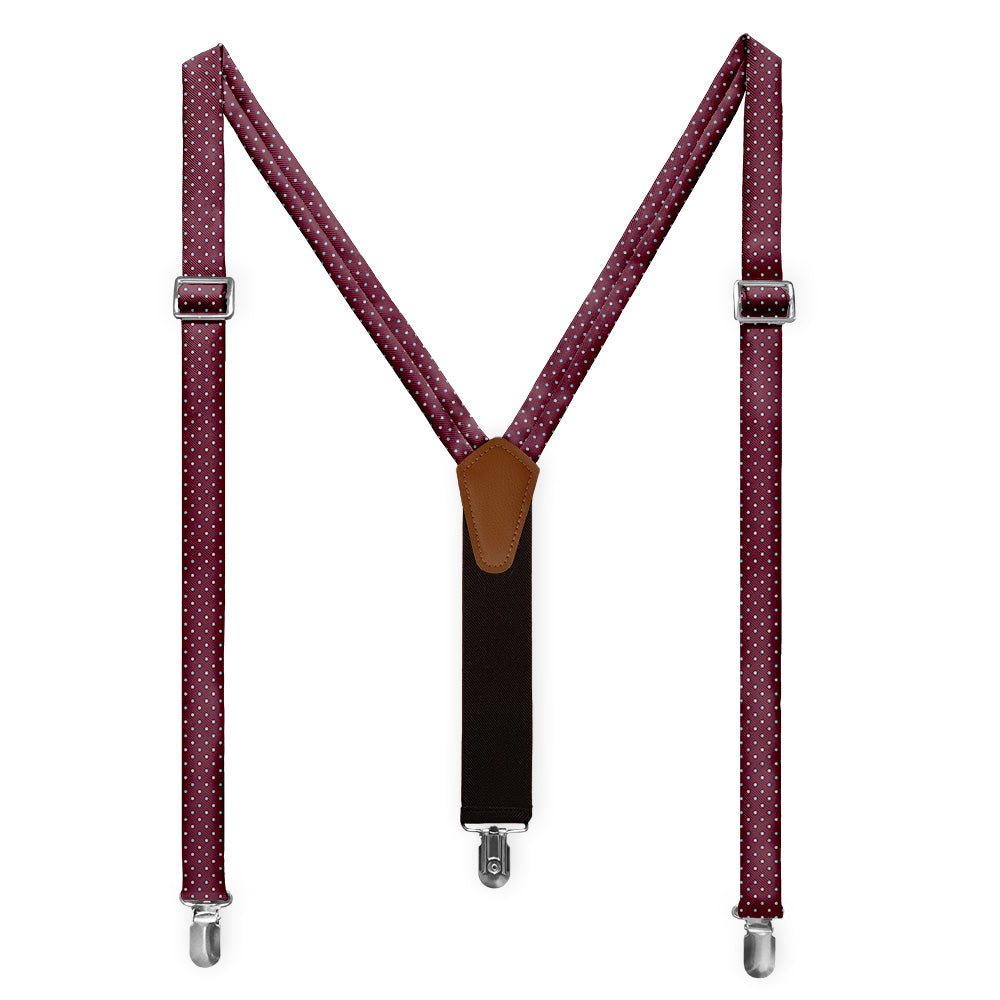 Aurora Dots Suspenders - Full Front View - Knotty Tie Co.