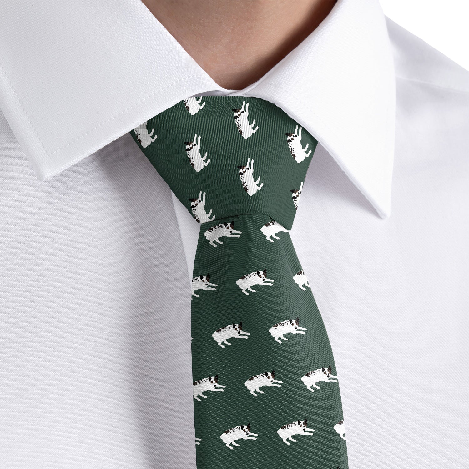 Australian Cattle Dog Necktie - Rolled - Knotty Tie Co.