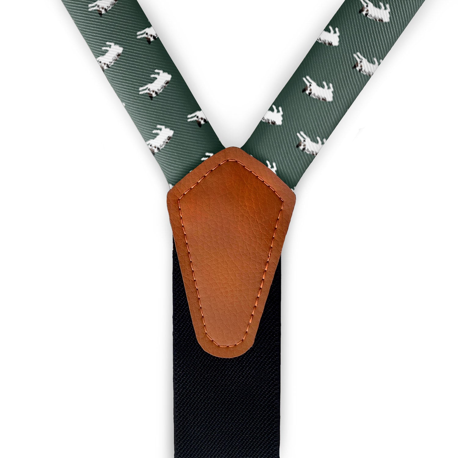 Australian Cattle Dog Suspenders - Vegan Leather Y-Back - Knotty Tie Co.