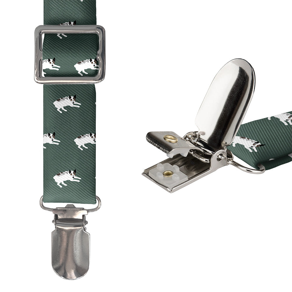 Australian Cattle Dog Suspenders - Hardware and Strap - Knotty Tie Co.