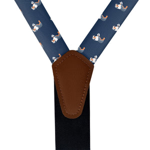 Australian Shepherd Suspenders - Vegan Leather Y-Back - Knotty Tie Co.