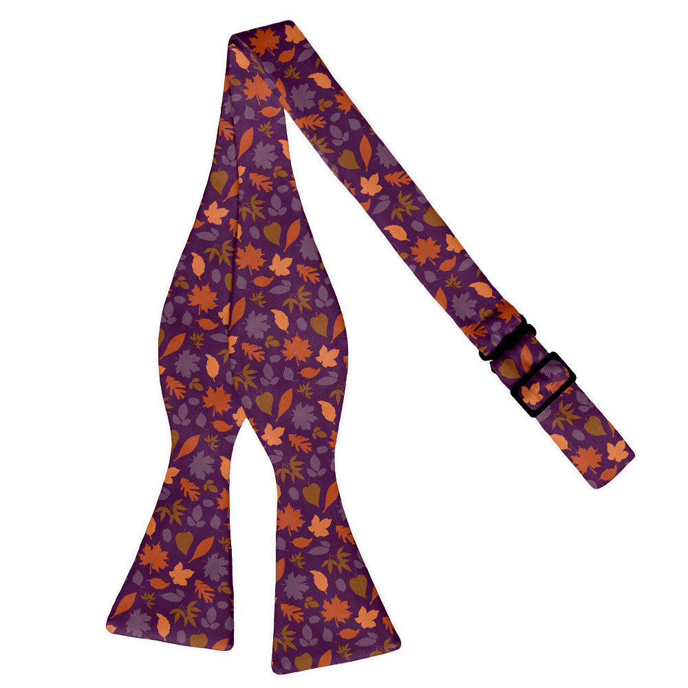 Autumn Leaves Bow Tie - Adult Extra-Long Self-Tie 18-21" - Knotty Tie Co.