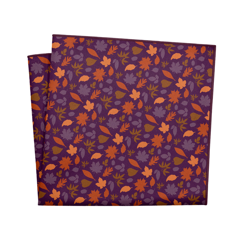 Autumn Leaves Pocket Square - 12" Square - Knotty Tie Co.