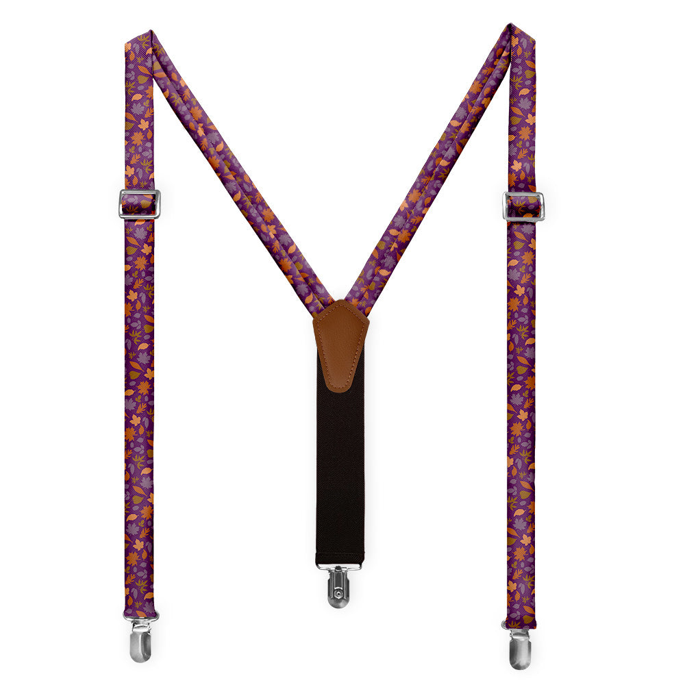 Autumn Leaves Suspenders - Full Front View - Knotty Tie Co.