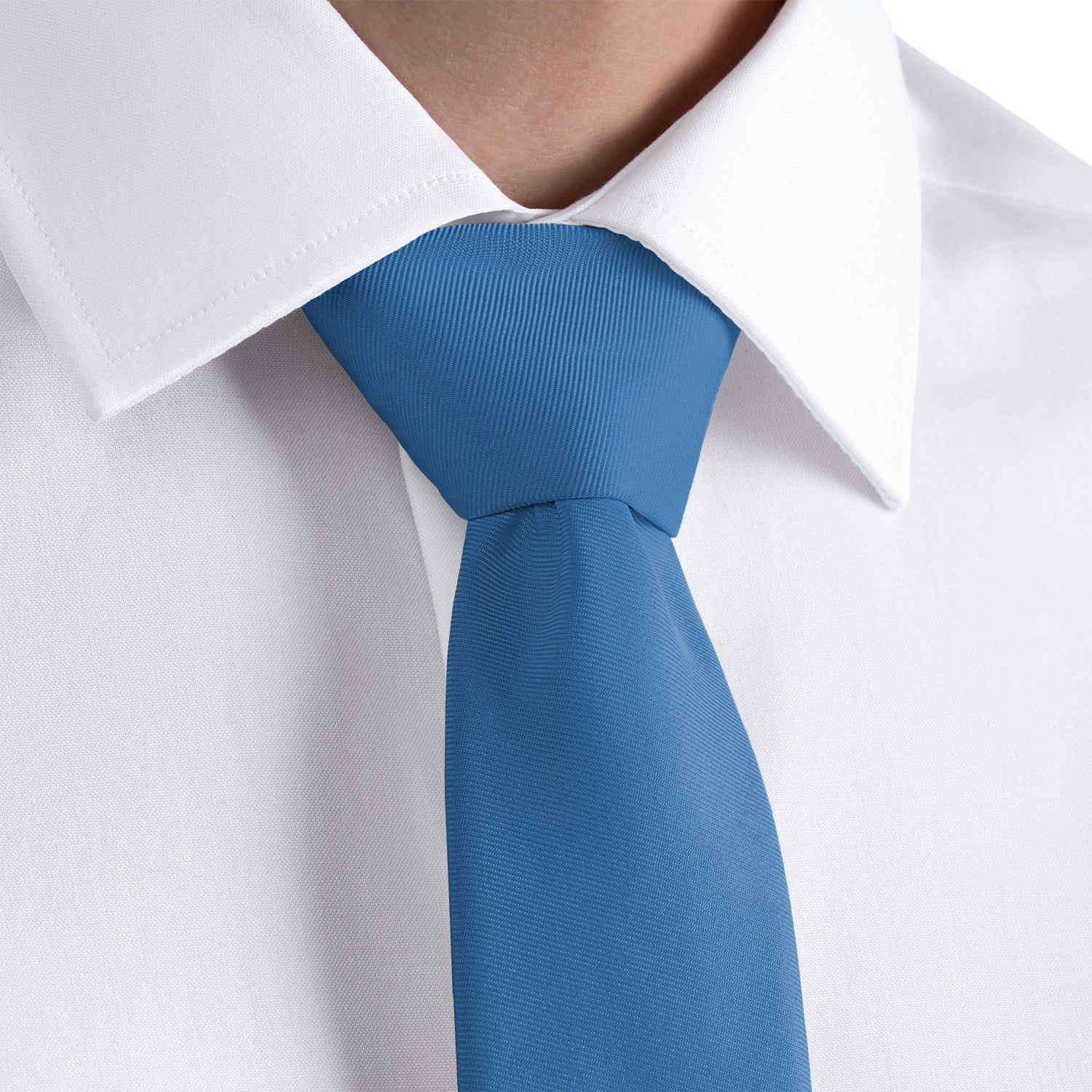 Azazie Blue Jay Necktie - Rolled - Knotty Tie Co.