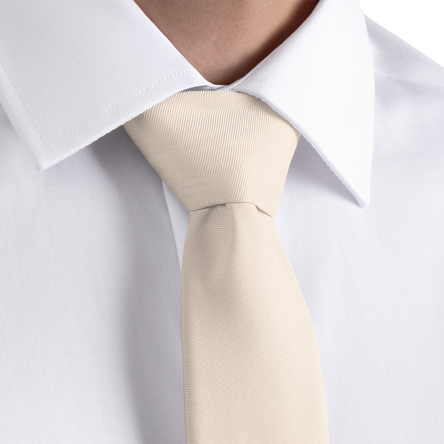 Azazie Blushing Pink Necktie - Rolled - Knotty Tie Co.