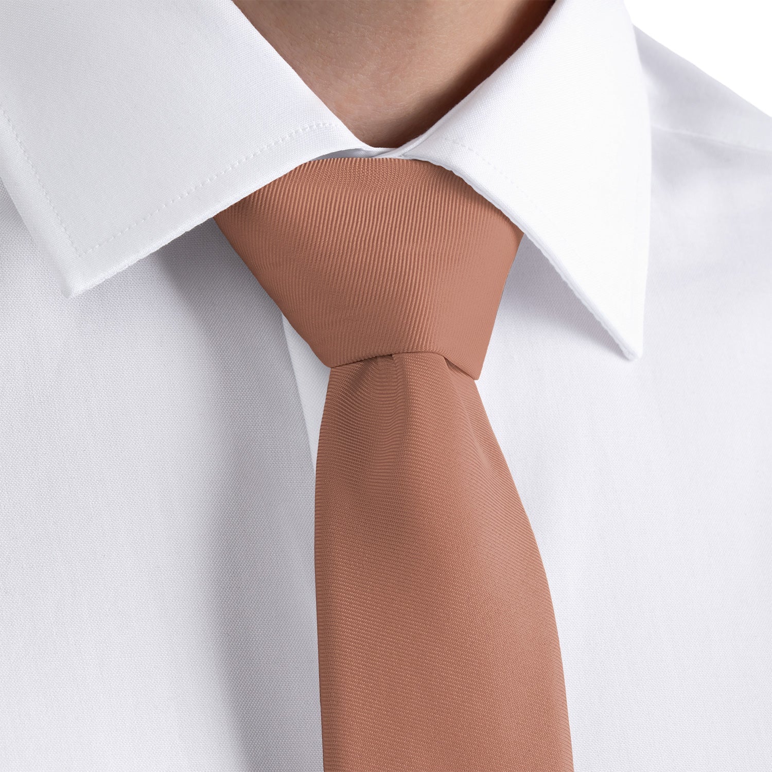 Azazie Bronzer Necktie - Rolled - Knotty Tie Co.