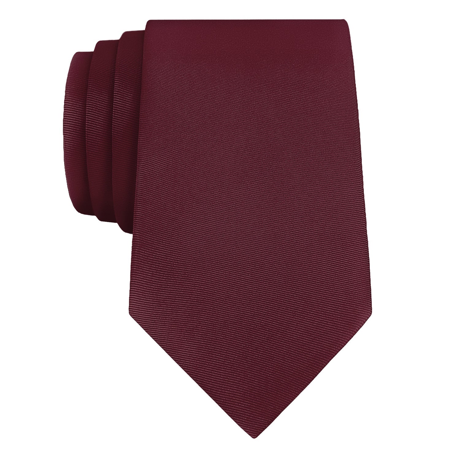 Azazie Cabernet Necktie - Rolled - Knotty Tie Co.
