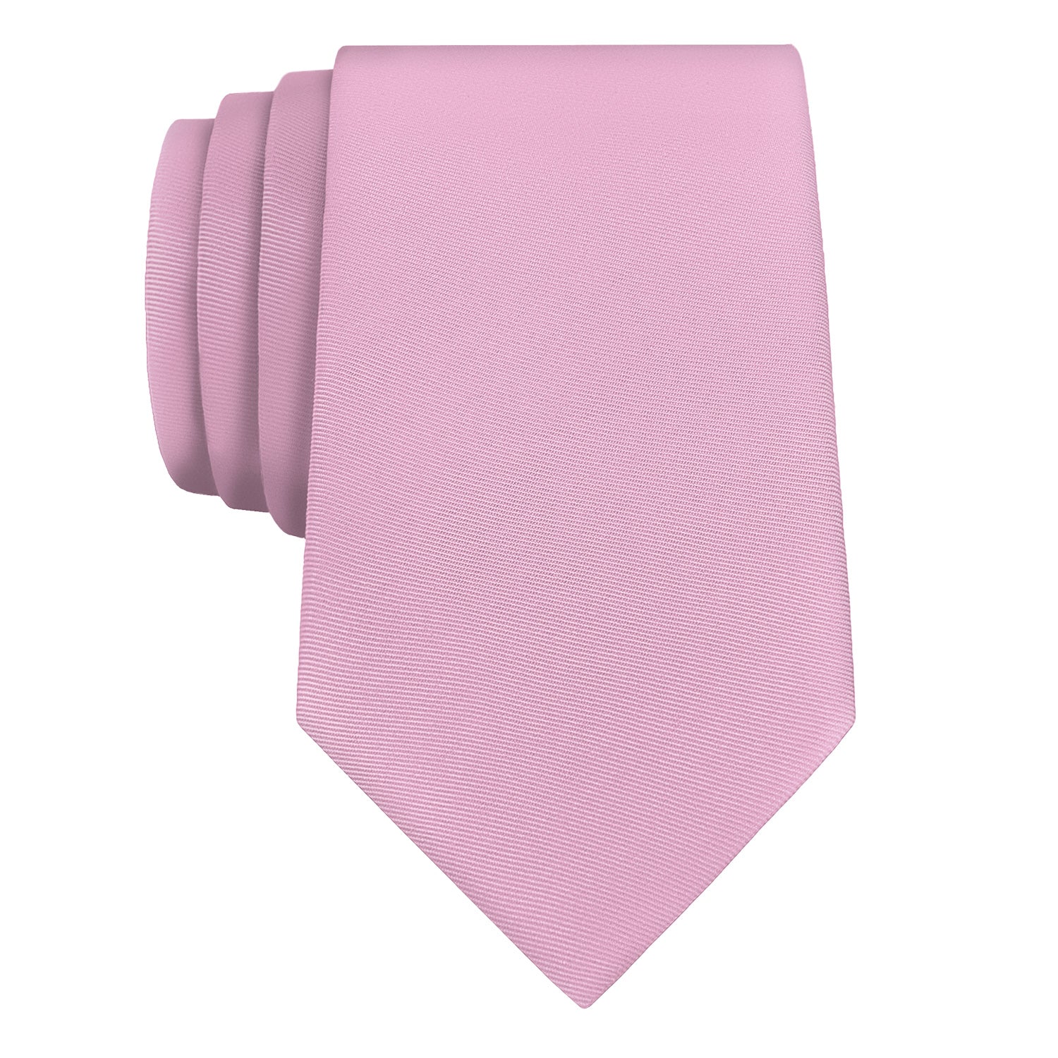 Azazie Candy Pink Necktie - Rolled - Knotty Tie Co.