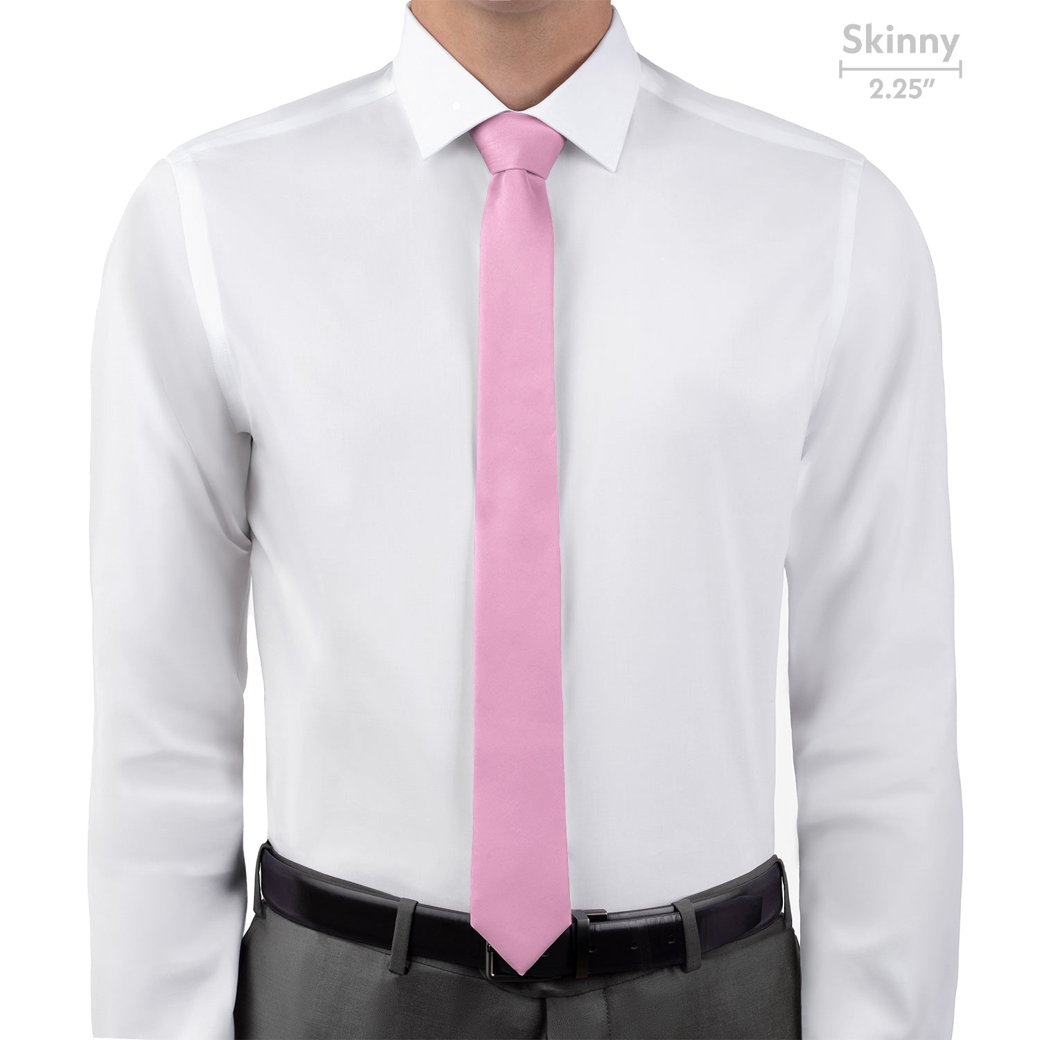 Azazie Candy Pink Necktie - Skinny 2.25" -  - Knotty Tie Co.