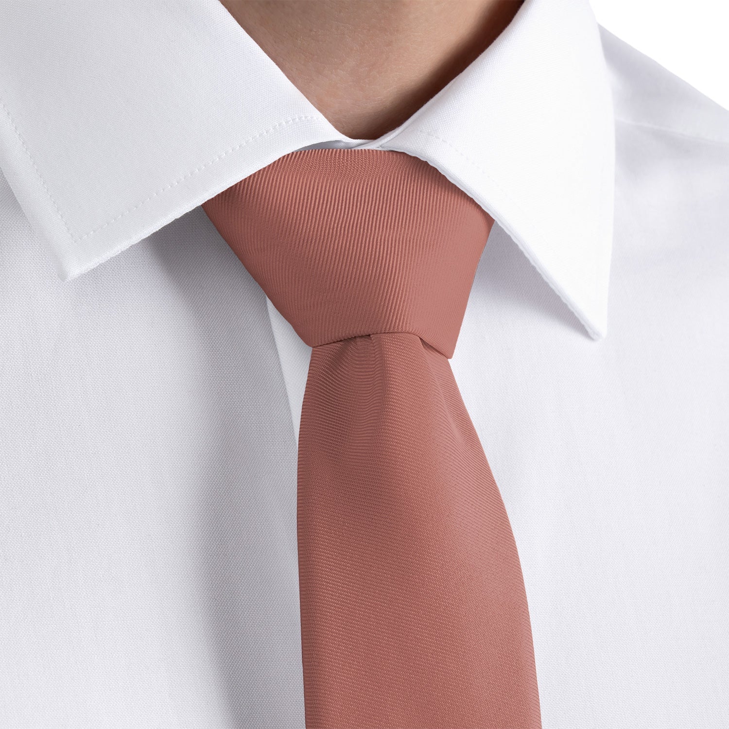 Azazie Cedar Rose Necktie - Rolled - Knotty Tie Co.