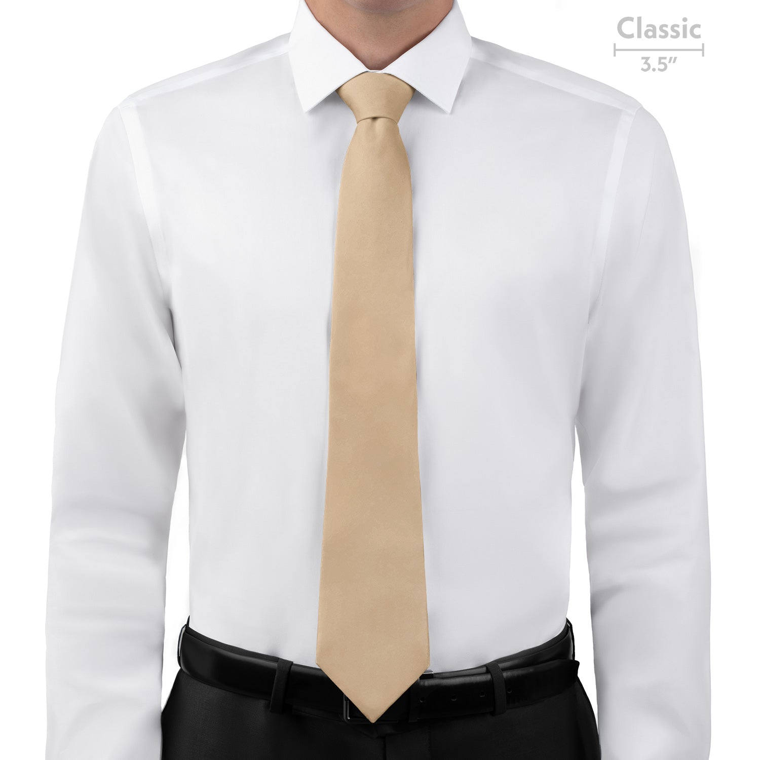 Azazie Champagne Necktie - Classic - Knotty Tie Co.