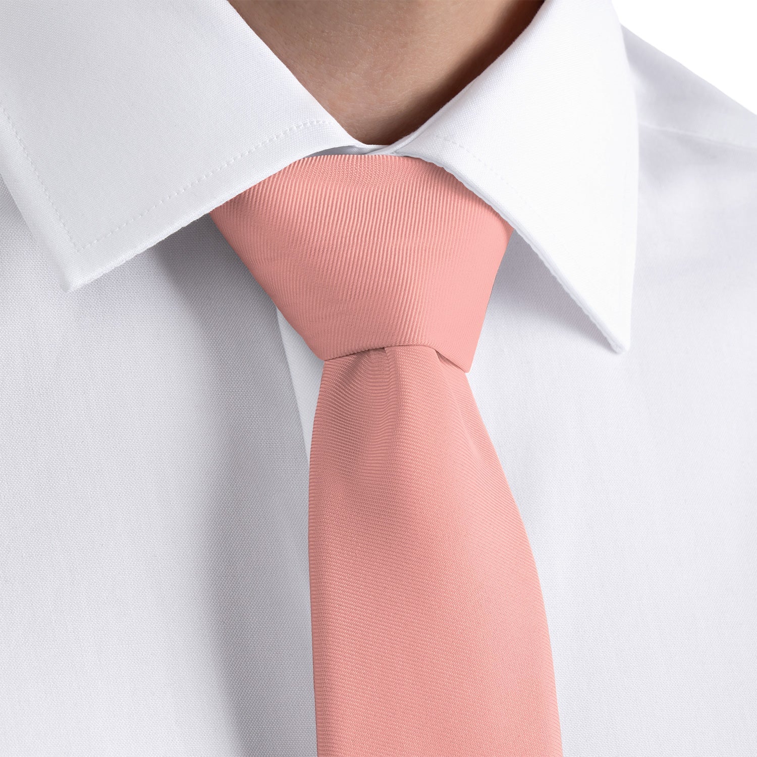 Azazie Coral Necktie - Rolled - Knotty Tie Co.