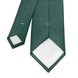 Azazie Dark Green Necktie - Tipping - Knotty Tie Co.