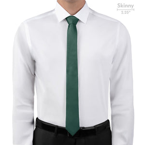 Azazie Dark Green Necktie - Skinny - Knotty Tie Co.