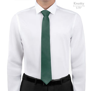 Azazie Dark Green Necktie - Knotty - Knotty Tie Co.