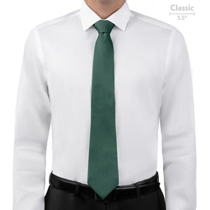 Azazie Dark Green Necktie - Classic - Knotty Tie Co.