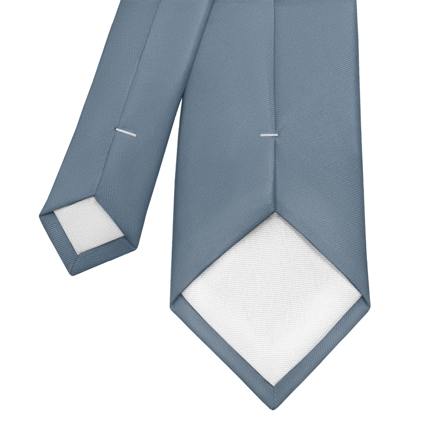 Azazie Dusty Blue Necktie - Tipping - Knotty Tie Co.