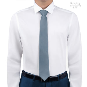 Azazie Dusty Blue Necktie - Knotty - Knotty Tie Co.