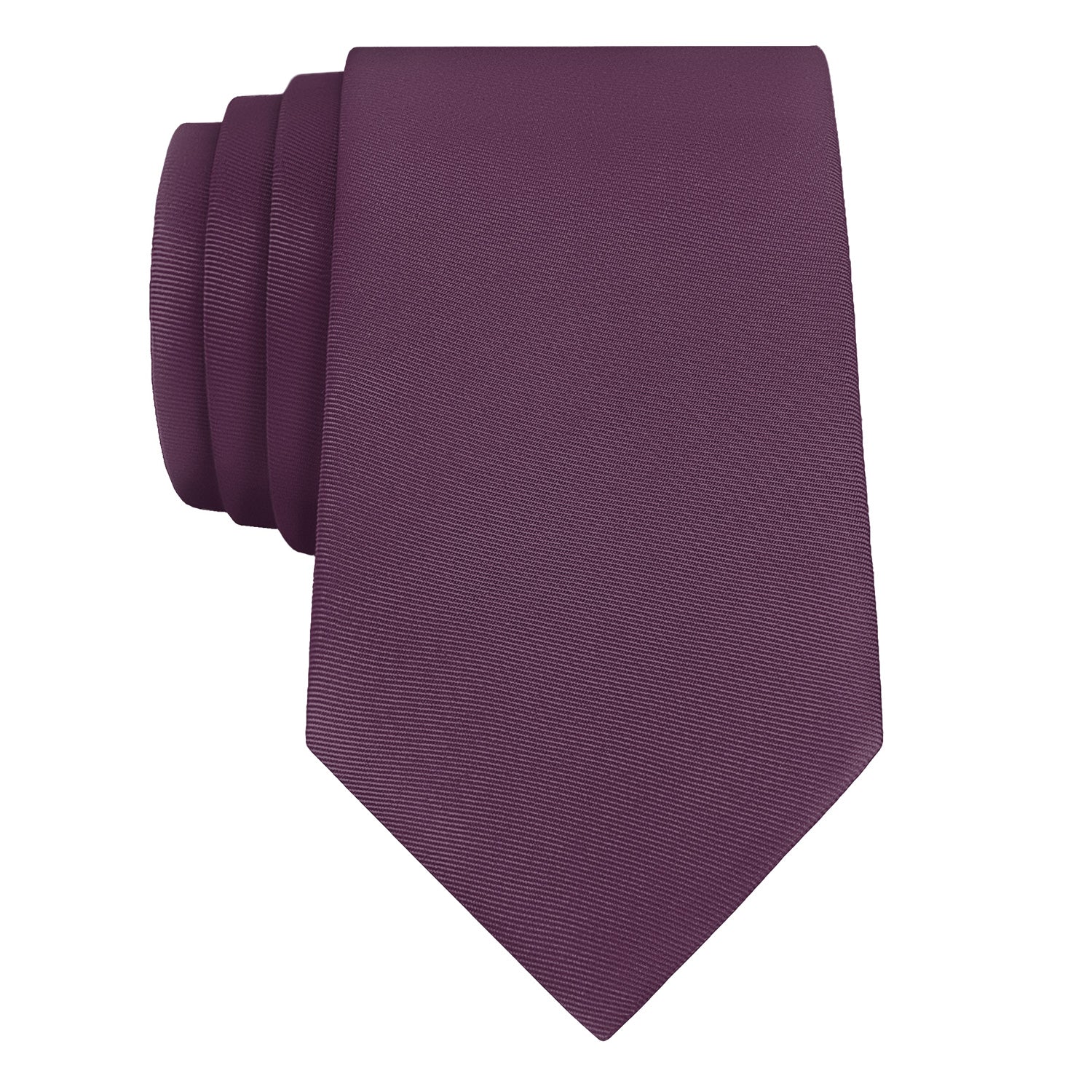 Azazie Grape Necktie - Rolled - Knotty Tie Co.