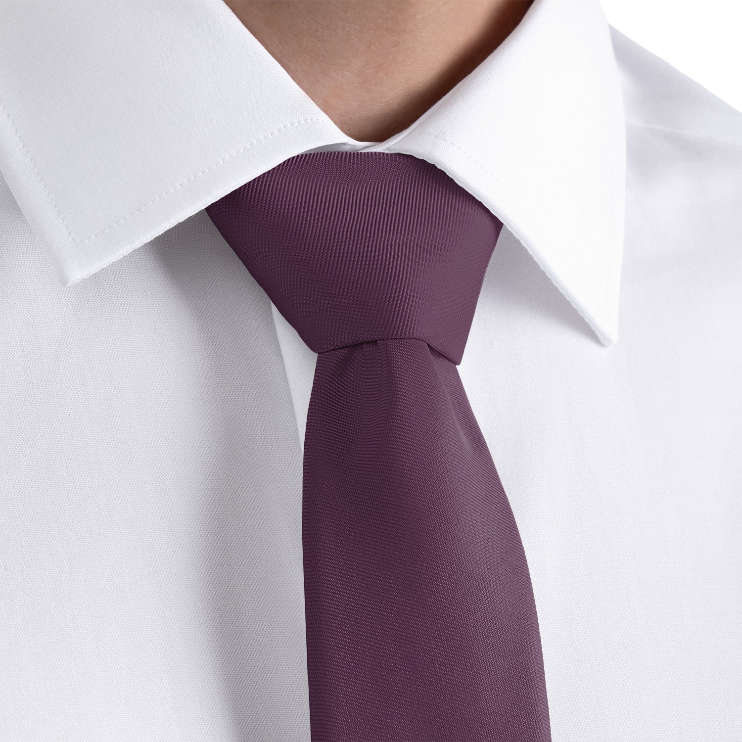 Azazie Grape Necktie - Rolled - Knotty Tie Co.
