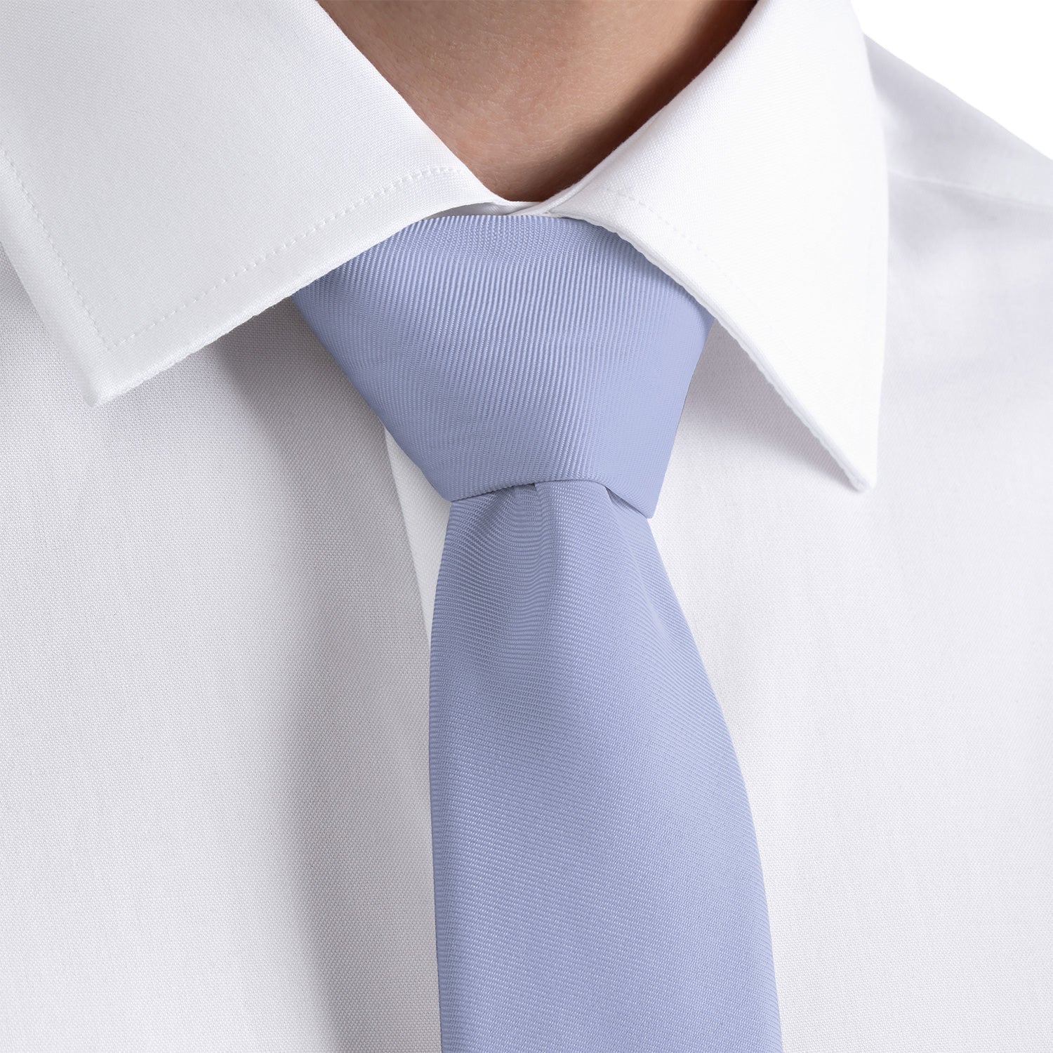 Azazie Lavender Necktie - Rolled - Knotty Tie Co.