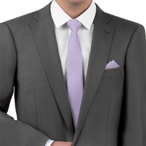 Azazie Lilac Necktie - Matching Pocket Square - Knotty Tie Co.
