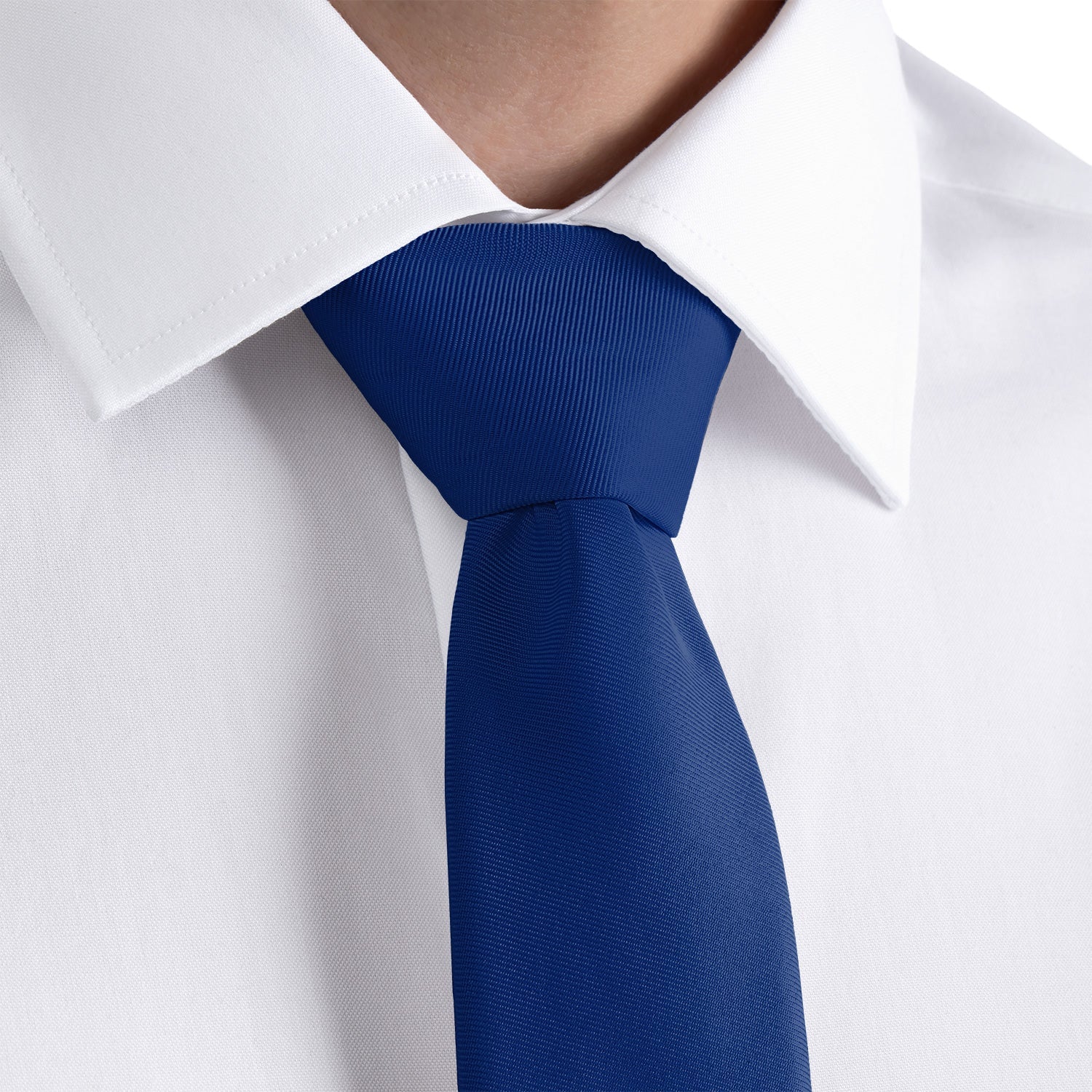 Azazie Navy Blue Necktie - Rolled - Knotty Tie Co.