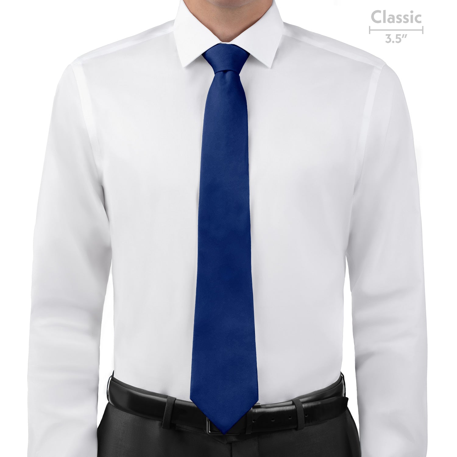 Azazie Navy Blue Necktie - Classic - Knotty Tie Co.