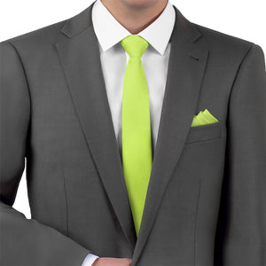 Azazie Pear Necktie - Matching Pocket Square - Knotty Tie Co.