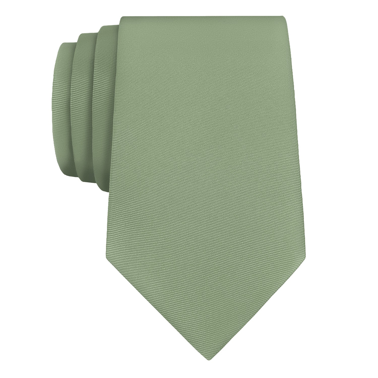 Azazie Pistachio Necktie - Rolled - Knotty Tie Co.