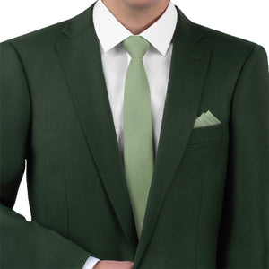 Azazie Pistachio Necktie - Matching Pocket Square - Knotty Tie Co.