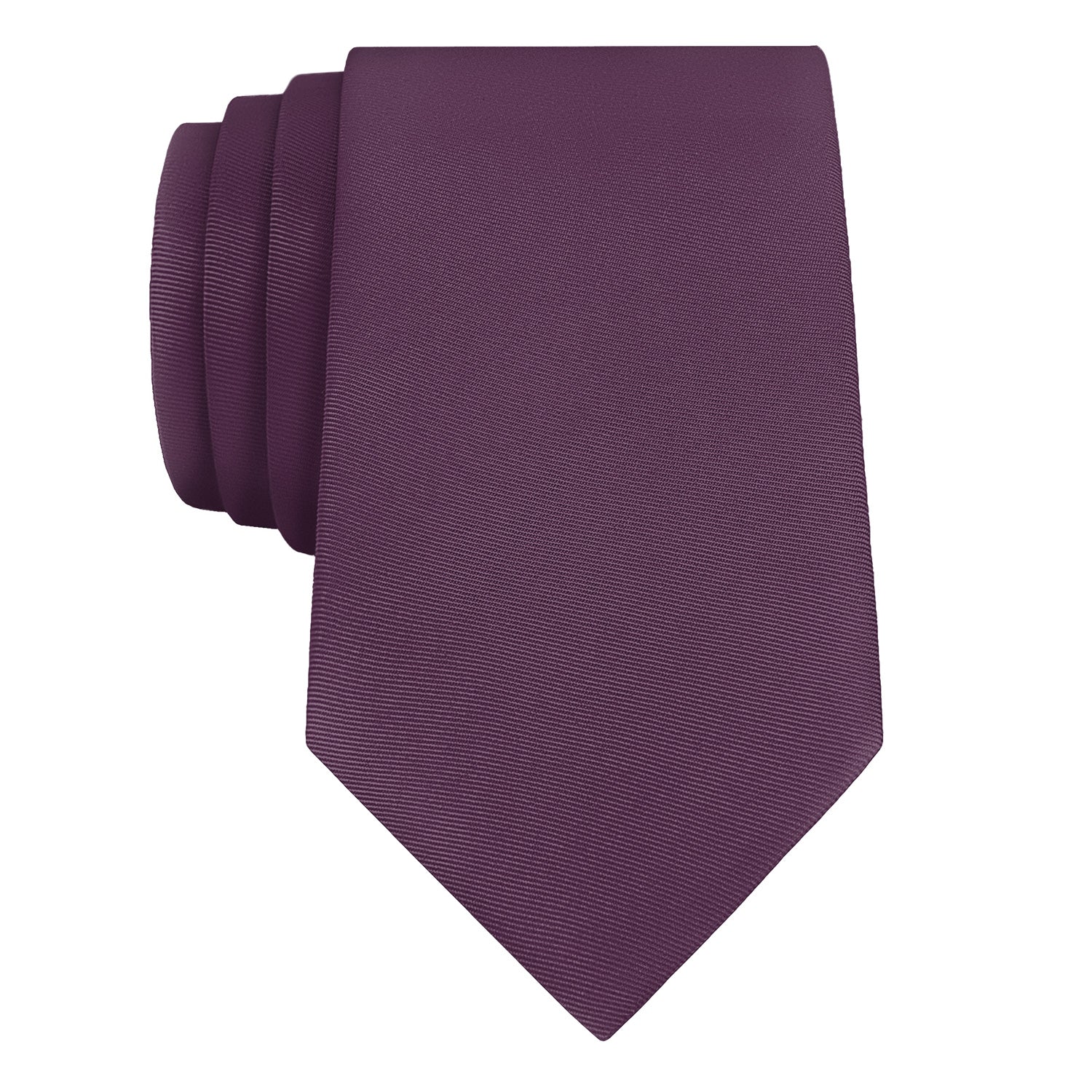 Azazie Plum Necktie - Rolled - Knotty Tie Co.
