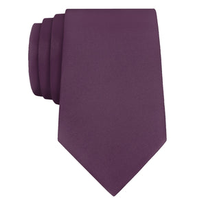 Azazie Plum Necktie - Rolled - Knotty Tie Co.