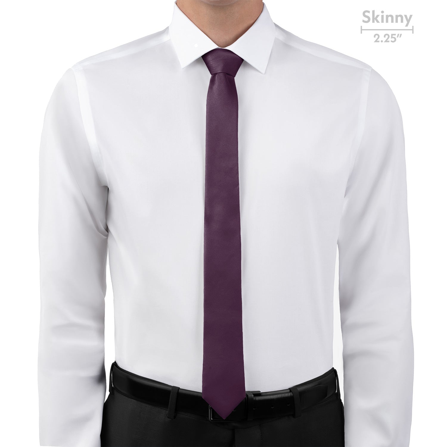 Azazie Plum Necktie - Skinny - Knotty Tie Co.