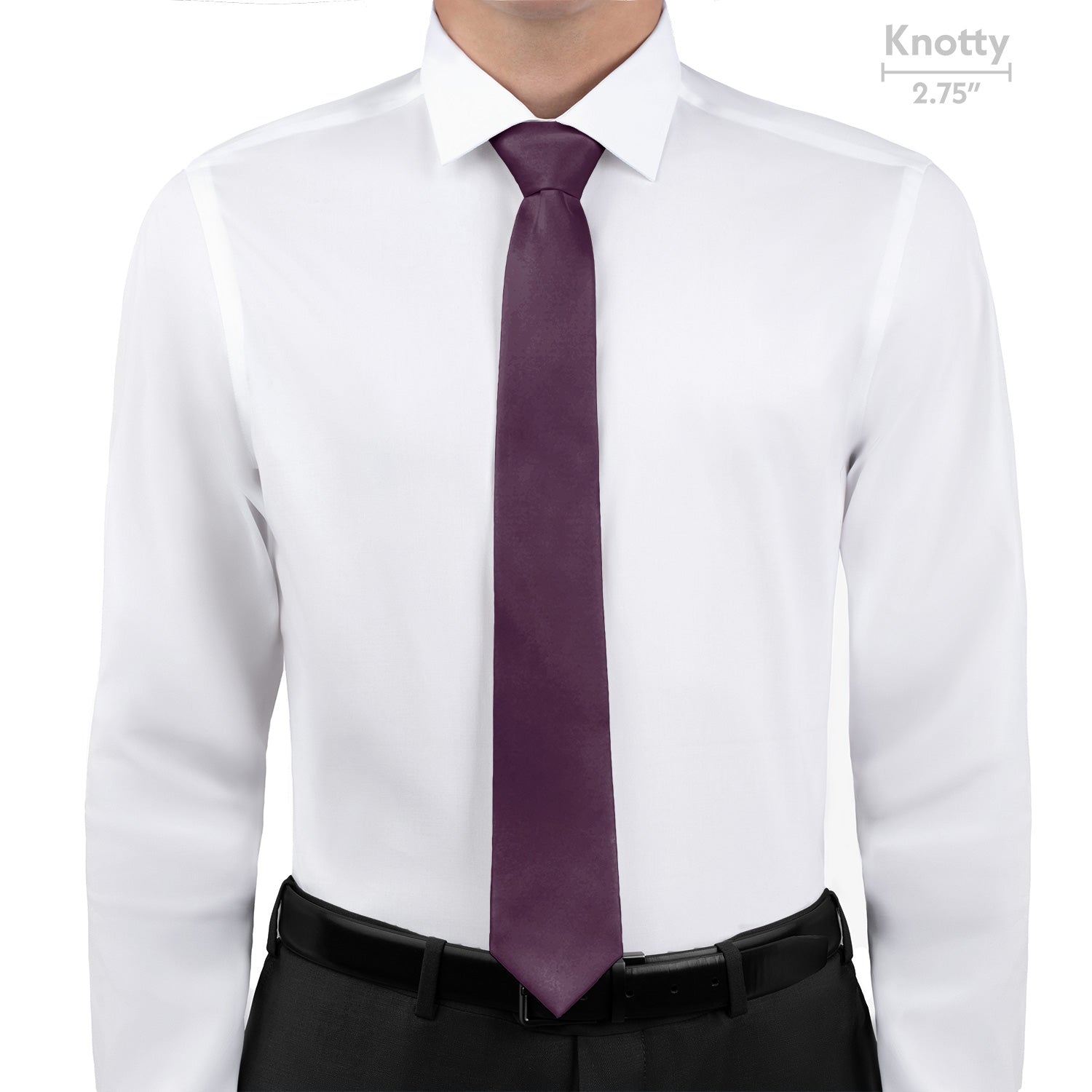 Azazie Plum Necktie - Knotty - Knotty Tie Co.