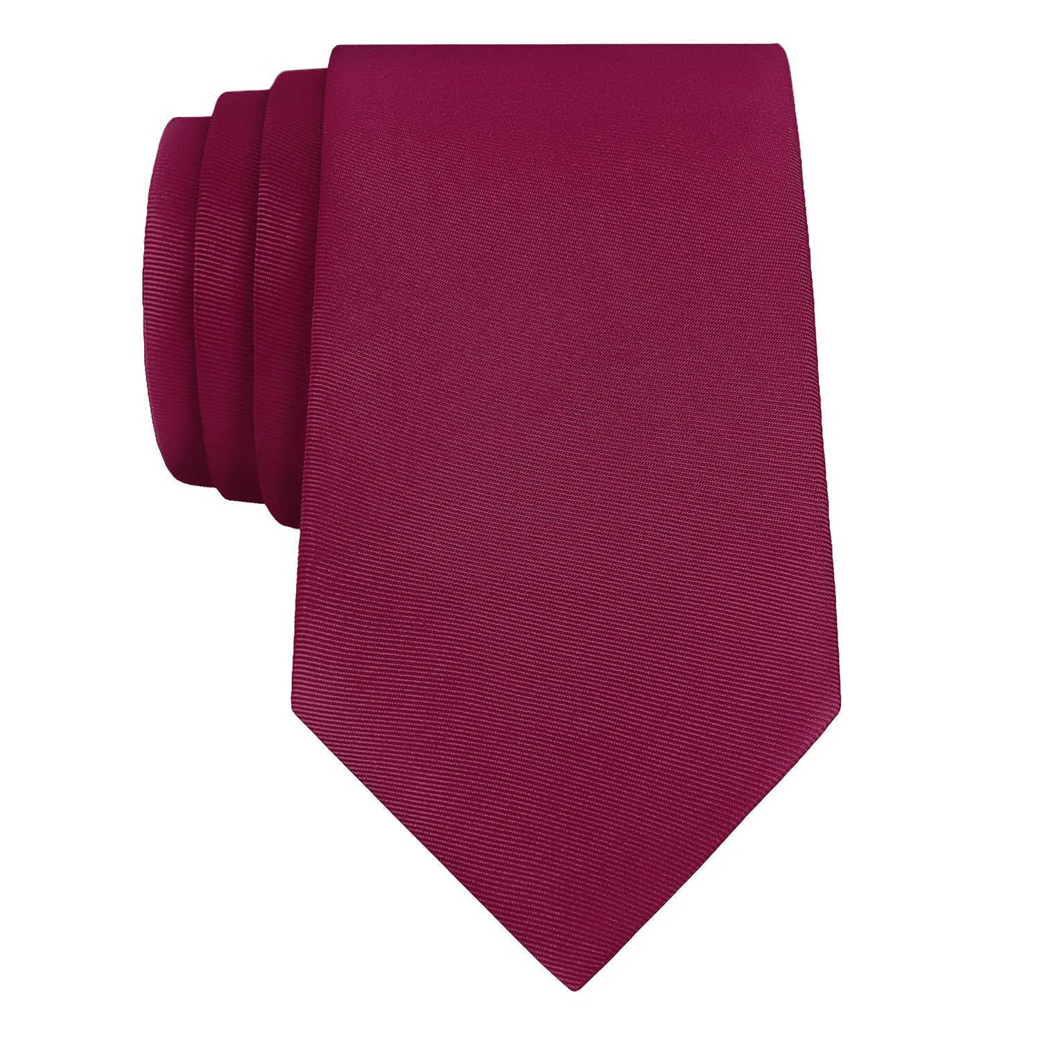 Azazie Raspberry Necktie - Rolled - Knotty Tie Co.
