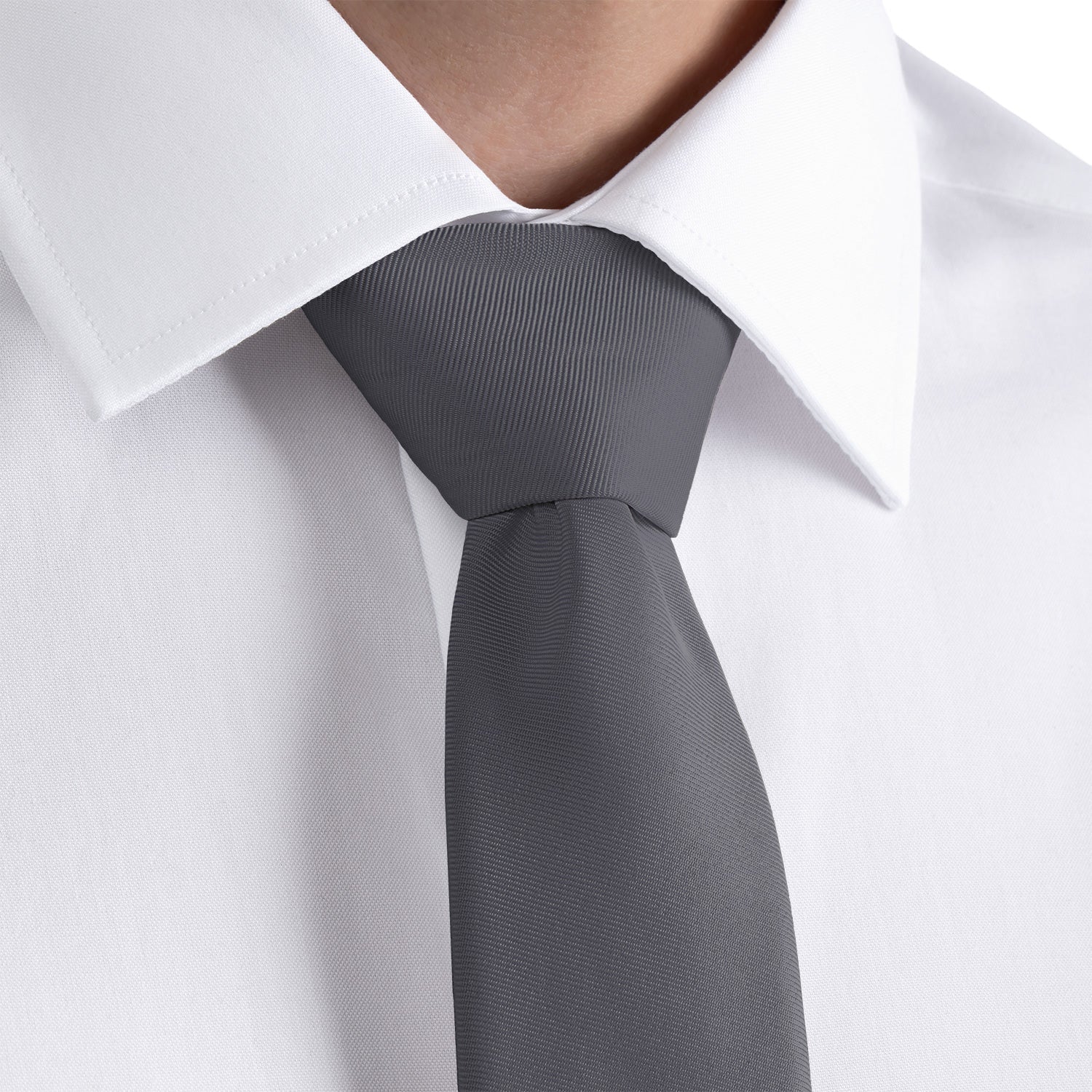 Azazie Shadow Necktie - Rolled - Knotty Tie Co.