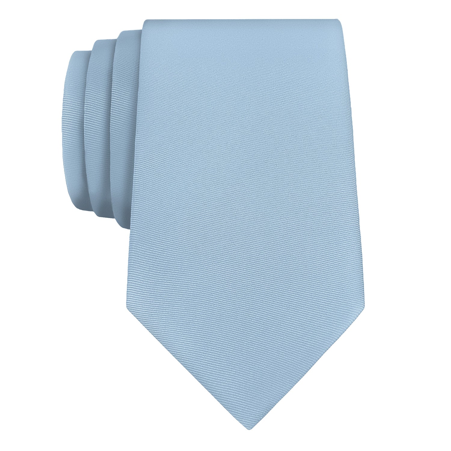Azazie Sky Blue Necktie - Rolled - Knotty Tie Co.