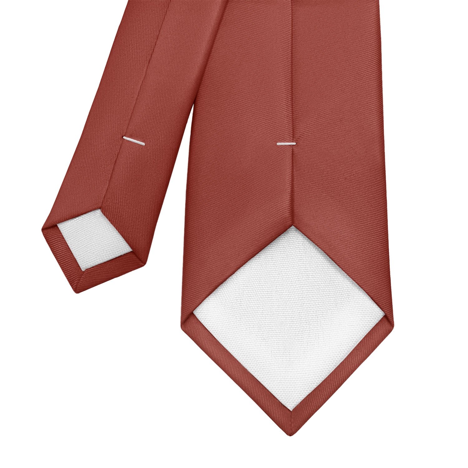 Azazie Terracotta Necktie - Tipping - Knotty Tie Co.